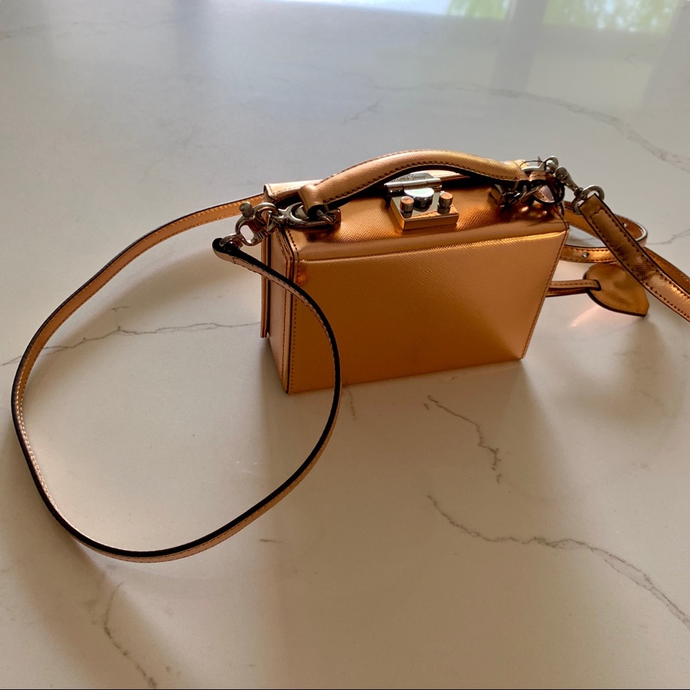 Mark Cross Grace mini saffiano leather box bag